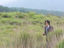 えびの高原の小宮センセ