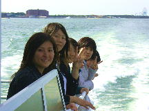 帰りの高速船で